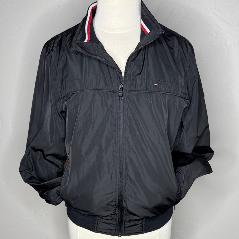Tommy Hilfiger Black Lightweight Jacket Men’s Small Woman’s Med